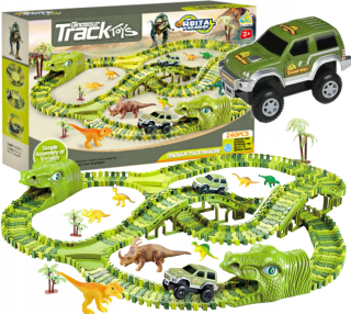 Závodné auto Dino park s dinosaurami
