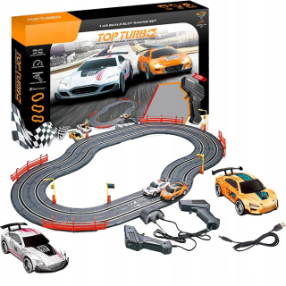 Elektrické Racetrack Cars 2x auta diaľkové ovládanie