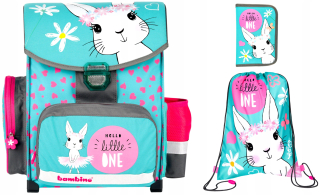 Aktovka - Bambino Satchel Rabbit + Puzdro na ceruzku + vrece 629266