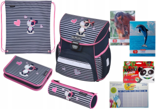 Aktovka - Tornister Herlitz Loop plus Sweety Panda 4in1