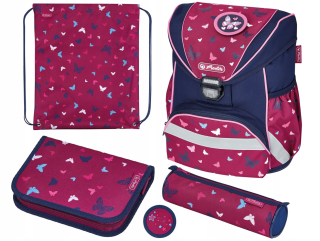 Aktovka - Tornister Herlitz Ultralight Plus Butterfly Set