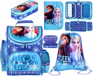 Aktovka - TORNISTER PENCIL CASE SACHETS BAG LAND OF ICE FROZEN