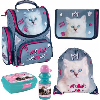 Školská taška+puzdro na ceruzku+Paso Kitty Bag Set 5-E.