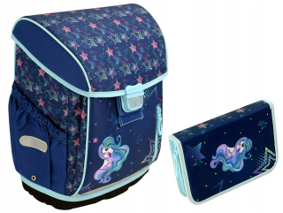 Aktovka - BATOH TORNISTER HAMA RAINBOW UNICORN BATOH S CERUZKOU