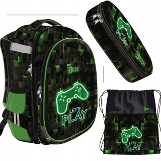Batoh Schoent St.right HB1 Dark Game+Cencil Case