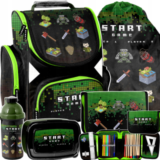 Školská školská taška pre chlapca fanúšika hry Minecraft