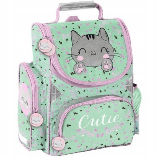 Aktovka - Školská taška Mint mačiatko Cutie - Paso