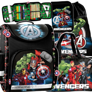 Školská školská taška 4in1 set pre chlapcov Avengers