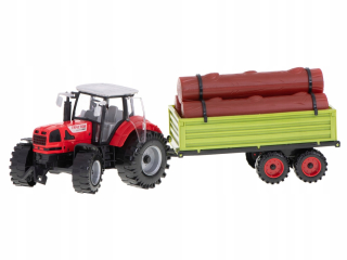 Traktor Traktor s prívesom doprava stromami