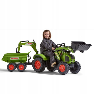 Claas Tractor pre pedále s lyžovacou lyžičkou