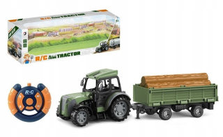Traktor R / C s prívesom a dreva
