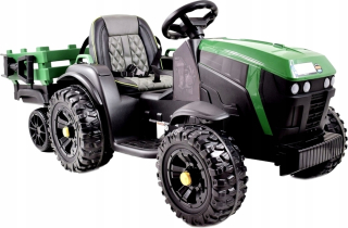 Traktor s prívesom batériu mäkké pilotné kolesá