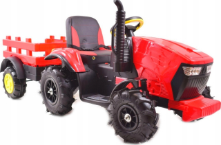 Traktor s prívesom čerpané kolesá batéria 12V