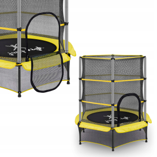Tramplolína  - DETSKÁ TRAMPOLÍNA - ŽLTÁ - AŽ 50 KG - Ø140 CM