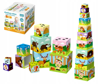 Trefl Cubes Cubes pre stohovanie Pyramid Tower lesa
