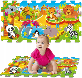 Trefl Puzzlink Veľký Foam Puzzle Zoo Fun