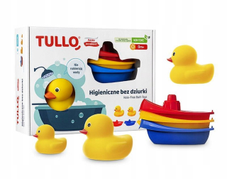 Tullo Bath Toys Kit 6ks bez otvorov