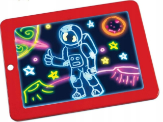 Tabuľka Tablet pre maľovanie Svetlo so šablónami