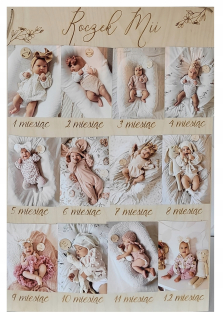 Fotorámik pre detičky - Rada roka Fotografie First Year of Life
