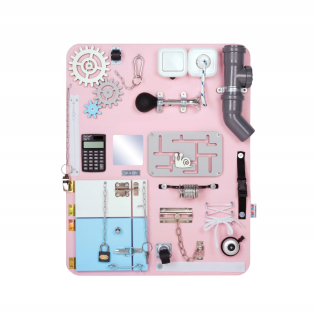 Vzdelávacie senzorické tabule Warrobboard Pink