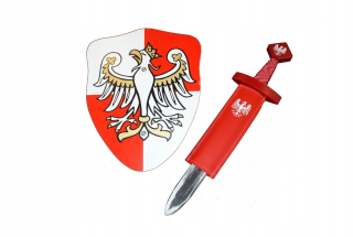 Štít orol šachovnicový meč 52 pochva