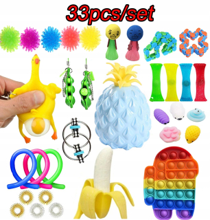 Rainbow Kit Brinquedos Pop to Fidget 33ks