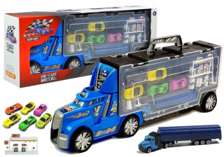 truck TIR s autami + modrými doplnkami