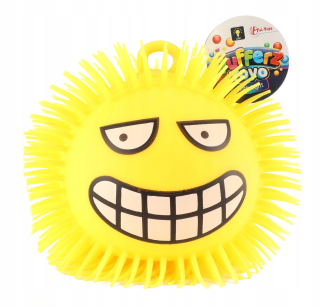 Toi Toys puffer ball emoji šťastná žltá 15 cm