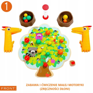Top Bright drevená hra Montessori - jablká