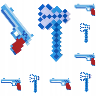 Ax + Gun Weapon Minecraft LED Sound Set