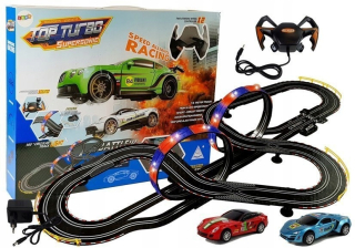Track Racing Car Turbo 7,6 m Loops svetlami