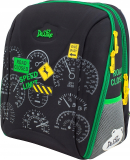 Školská taška, batoh - Satchel Backpack Delunu Rýchlosť Limit Auto