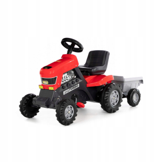 Jazda na pedále Tractor-turbo s polopriemerným návesom