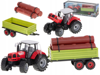 Traktor traktor poľnohospodárske vozidlo s prívesom + pilóty