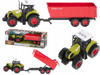Traktor s LED prívesom + zvukové efekty
