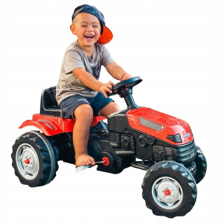 Traktor na pedáloch Veľký traktorových XL Red Horn