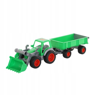 Traktor s nabíjačkou a prívesom Farmer Technic