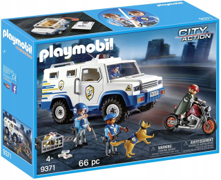 Stavebnica - Peniaze Transporter Polícia Auto PlayMobil 9371