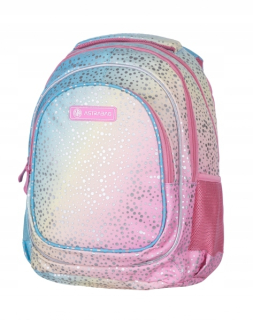 Školský batoh - Astrabag Ombre tri -chamber batoh so strieborným vzorom