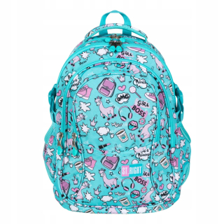 Školský batoh - Tri -chamber batoh St.right 29L Pastel Llamas