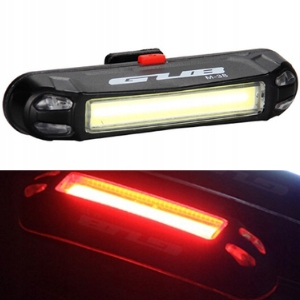 LED zadné bicykel lampa GUB M38 USB červená