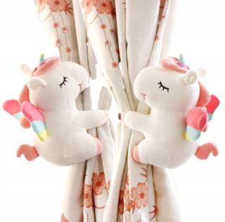 Rukoväte pre záclony dekorácie 2 PCS Unicorns M3