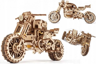 Ugears Model 3D puzzle - motocykel Scrambler UGR-10