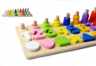 Vzdelávacie puzzle Sorter Montessori čísla