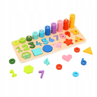 Učenie puzzle Opravujem Montessori tvary 72el