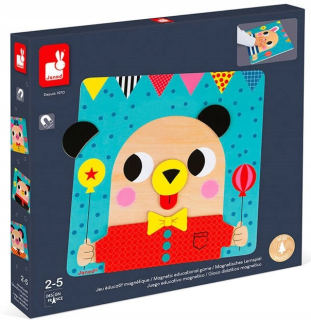 Drevené puzzle Magnetické zvieratá - Janod