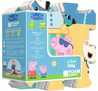 Peppa Pig hlavolamy Puzzlopianka kluby leto 6136