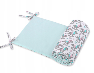Chránič do detskej postielky - Universal COT Protector - kone na koni