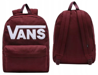 Školský batoh - Batoh Dámsky školský batoh vans pre burgundskú školu