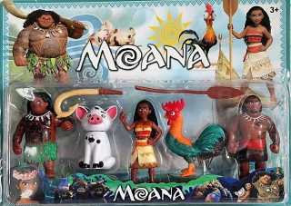 Postavička - Vaiana Treasure of the Ocean 5 Figures Tui Moana Maui Kogut